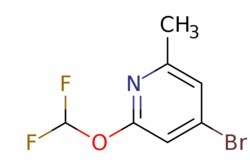 eMolecules​&nbsp;1227184-58-8 | 4-Bromo-2-(difluoromethoxy)-6-methylpyridine | ChemScene | MFCD21605151 | 238.032 | C7H6BrF2NO | 97.000 | Cc1cc(Br)cc(OC(F)F)n1 | 1g | 536806633