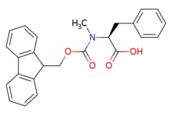 eMolecules​&nbsp;77128-73-5 | FMOC-N-METHYL-L-PHENYLALANINE | AstaTech | MFCD00151938 | 401.462 | C25H23NO4 | 95.000 | CN([C@@H](Cc1ccccc1)C(O)=O)C(=O)OCC1c2ccccc2-c2ccccc12 | 5g | 268497531