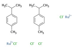 eMolecules​&nbsp;52462-29-0 | Dichloro(p-cymene)ruthenium(ii) dimer | Combi-Blocks | MFCD00064793 | 612.380 | C20H28Cl4Ru2 | 95.000 | [Cl-].[Cl-].[Cl-].[Cl-].[Ru++].[Ru++].CC(C)c1ccc(C)cc1.CC(C)c1ccc(C)cc1 | 25g | 267171754