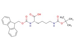 eMolecules​&nbsp;71989-26-9 | (2S)-2-(9H-fluoren-9-ylmethoxycarbonylamino)-6-[(2-methylpropan-2-yl)oxycarbonylamino]hexanoic acid | Synthonix | MFCD00037138 | 468.550 | C26H32N2O6 | 95.000 | CC(C)(C)OC(=O)NCCCC[C@H](NC(=O)OCC1c2ccccc2-c2ccccc12)C(O)=O | 10g | 698446528