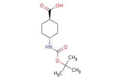eMolecules​&nbsp;53292-89-0 | trans-4-(tert-butoxycarbonylamino)cyclohexanecarboxylic acid | Pharmablock | MFCD01862293 | 243.303 | C12H21NO4 | 97.000 | CC(C)(C)OC(=O)N[C@H]1CC[C@@H](CC1)C(O)=O | 25g | 551315192