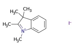 eMolecules​&nbsp;5418-63-3 | 1,2,3,3-Tetramethyl-3H-indolium iodide | Ambeed | MFCD00013333 | 301.171 | C12H16IN | 98.000 | [I-].CC1=[N+](C)c2ccccc2C1(C)C | 500g | 525051721