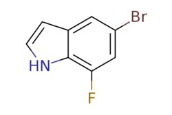 eMolecules​&nbsp;883500-73-0 | 5-Bromo-7-fluoro-1H-indole | Ambeed | MFCD04037876 | 214.037 | C8H5BrFN | 95.000 | Fc1cc(Br)cc2cc[nH]c12 | 1g | 525008886