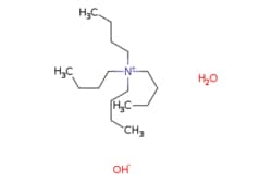 eMolecules​&nbsp;2052-49-5 | Tetrabutylammonium hydroxide 40% in water | Oakwood Chemicals | MFCD28963519 | 277.493 | C16H39NO2 | 0.000 | O.[OH-].CCCC[N+](CCCC)(CCCC)CCCC | 100g | 480156314