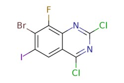 eMolecules​&nbsp;2241720-34-1 | 7-bromo-2,4-dichloro-8-fluoro-6-iodo-quinazoline | Pharmablock421.820 | C8HBrCl2FIN2 | 95.000 | Fc1c(Br)c(I)cc2c(Cl)nc(Cl)nc12 | 10g | 719897490