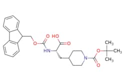 eMolecules​&nbsp;204058-25-3 | (S)-1-Boc-a-(Fmoc-amino)-4-piperidinepropanoic acid | Acrotein ChemBio Inc. | MFCD01321423 | 494.588 | C28H34N2O6 | 97.000 | CC(C)(C)OC(=O)N1CCC(C[C@H](NC(=O)OCC2c3ccccc3-c3ccccc23)C(O)=O)CC1 | 1g | 731674114