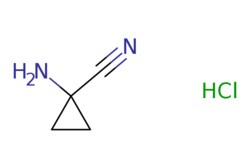 eMolecules​&nbsp;127946-77-4 | 1-Amino-1-cyclopropanecarbonitrile hydrochloride | ChemScene | MFCD04114063 | 118.560 | C4H7ClN2 | 97.000 | Cl.NC1(CC1)C#N | 5g | 426142327
