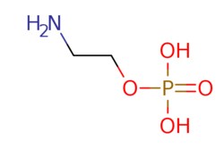 eMolecules​&nbsp;1071-23-4 | O-Phosphorylethanolamine | Chemodex Ltd. | MFCD00008178 | 141.063 | C2H8NO4P | 98.000 | NCCOP(O)(O)=O | 100g | 482921571
