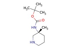eMolecules​&nbsp;1169762-18-8 | tert-butyl N-[(3R)-3-methylpiperidin-3-yl]carbamate | Synthonix - Stock | MFCD16996029 | 214.309 | C11H22N2O2 | 90.000 | CC(C)(C)OC(=O)N[C@]1(C)CCCNC1 | 5g | 480210142