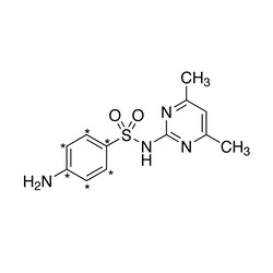 Cambridge Isotope Laboratories&nbsp;Sulfamethazine (phenyl-13C6  90%) 100 ug/mL in acetonitrile 1 2 mL