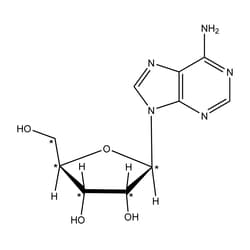 Cambridge Isotope Laboratories&nbsp;Adenosine (ribose-13C5  98%) CP 97% 0 05 g