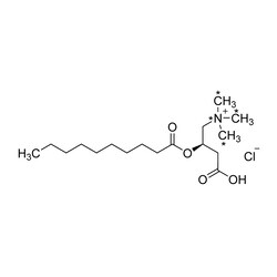 Cambridge Isotope Laboratories&nbsp;L-Carnitine HCl  O-decanoyl (trimethyl-13C3  98%  15N  98%) CP 95% 1 mg