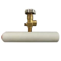 Cambridge Isotope Laboratories&nbsp;440mL Lecture bottle CGA 580 packless brass angle ea