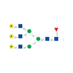 Cambridge Isotope Laboratories&nbsp;Glycan-N68-13C-Gal6 6 6 ([galactose-13C6  99%]3) 500 pmol