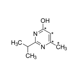 Cambridge Isotope Laboratories&nbsp;2-Isopropyl-6-methyl-4-pyrimidinol (methyl-4 5 6-13C4  99%) 100 ug/mL in acetonitrile 1 2 mL