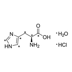 Cambridge Isotope Laboratories&nbsp;L-Histidine HCl H2O (13C6  97-99%)  5% D 0 25 g