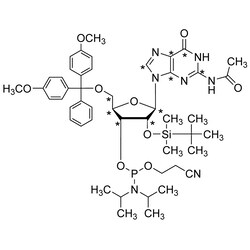 Cambridge Isotope Laboratories&nbsp;Guanosine phosphoramidite (U-13C10  98%) CP 95% 10 mg