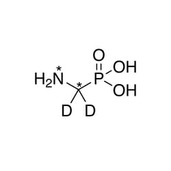 Cambridge Isotope Laboratories&nbsp;Aminomethylphosphonic acid (AMPA) (13C  99% 15N  98% methylene-D2 98%) 100 ug/mL in water 10 mL