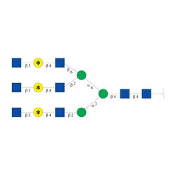 Cambridge Isotope Laboratories&nbsp;Glycan-N35-13C-Gal6 6 6 ([galactose-13C6  99%]3) 500 pmol