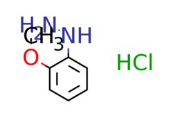 eMolecules​&nbsp;6971-45-5 | (2-METHOXYPHENYL)HYDRAZINE HYDROCHLORIDE | AstaTech | MFCD00035456 | 174.630 | C7H11ClN2O | 95.000 | Cl.COc1ccccc1NN | 25g | 451911236