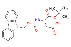 eMolecules​&nbsp;129460-09-9 | L-Fmoc-aspartic acid alpha-t-butyl ester | Oakwood Chemicals | MFCD00065631 | 411.454 | C23H25NO6 | 97.000 | CC(C)(C)OC(=O)[C@H](CC(O)=O)NC(=O)OCC1c2ccccc2-c2ccccc12 | 100g | 480129156