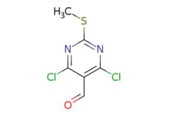 eMolecules​&nbsp;33097-11-9 | 4,6-DICHLORO-2-METHYLSULFANYL-PYRIMIDINE-5-CARBALDEHYDE | AstaTech | MFCD00194954 | 223.070 | C6H4Cl2N2OS | 95.000 | CSc1nc(Cl)c(C=O)c(Cl)n1 | 5g | 402180424