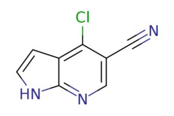 eMolecules​&nbsp;920966-02-5 | 4-CHLORO-1H-PYRROLO[2,3-B]PYRIDINE-5-CARBONITRILE | AstaTech | MFCD09965877 | 177.590 | C8H4ClN3 | 95.000 | Clc1c(cnc2[nH]ccc12)C#N | 0.25g | 268490524