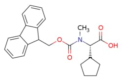 eMolecules​&nbsp;187475-29-2 | (S)-2-(N-Fmoc-N-methyl-amino)-2-cyclopentylacetic acid | Acrotein ChemBio Inc.379.456 | C23H25NO4 | 97.000 | CN([C@@H](C1CCCC1)C(O)=O)C(=O)OCC1c2ccccc2-c2ccccc12 | 1g | 487537493