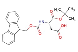 eMolecules​&nbsp;129460-09-9 | L-Fmoc-aspartic acid alpha-t-butyl ester | Oakwood Chemicals | MFCD00065631 | 411.454 | C23H25NO6 | 97.000 | CC(C)(C)OC(=O)[C@H](CC(O)=O)NC(=O)OCC1c2ccccc2-c2ccccc12 | 5g | 480129153