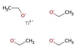 eMolecules​&nbsp;3087-36-3 | Titanium(IV) ethoxide (contains 5-15% isopropanol) | Strem Chemicals | MFCD00009071 | 228.111 | C8H20O4Ti | 0.000 | [Ti+4].CC[O-].CC[O-].CC[O-].CC[O-] | 100g | 321341692