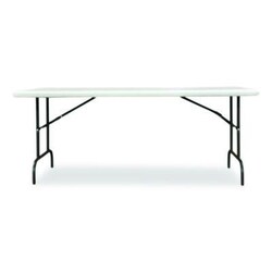 Enterprise Technology Solutions&nbsp;7105017243926, SKILCRAFT Rectangular Folding Table, 72w x 30d x 29h, Platinum GrayTop, Gray Base/Legs