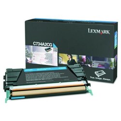 Enterprise Technology Solutions&nbsp;C734a2cg Toner, 6,000 Page-Yield, Cyan