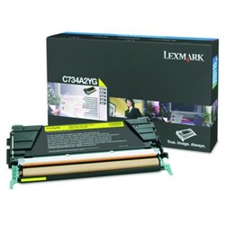 Enterprise Technology Solutions&nbsp;C734a2yg Toner, 6,000 Page-Yield, Yellow