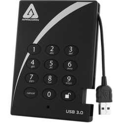 Enterprise Technology Solutions&nbsp;Apricorn 256GB Aegis Padlock USB 3.0 Hardware-Encrypted Solid State Drive