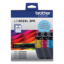 Enterprise Technology Solutions LC402XL3PKS High-Yield Ink, 1,500 Page-Yield, Cyan/Magenta/Yellow