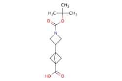eMolecules​&nbsp;2227205-20-9 | 3-(1-(TERT-BUTOXYCARBONYL)AZETIDIN-3-YL)BICYCLO[1.1.1]PENTANE-1-CARBOXYLIC ACID | AstaTech267.325 | C14H21NO4 | 95.000 | CC(C)(C)OC(=O)N1CC(C1)C12CC(C1)(C2)C(O)=O | 0.25g | 624144370
