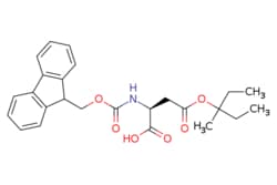 eMolecules​&nbsp;180675-08-5 | Fmoc-Asp(OMpe)-OH | Acrotein ChemBio Inc. | MFCD10001333 | 439.508 | C25H29NO6 | 97.000 | CCC(C)(CC)OC(=O)C[C@H](NC(=O)OCC1c2ccccc2-c2ccccc12)C(O)=O | 25g | 570927494