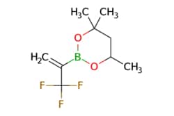 eMolecules​&nbsp;1011460-68-6 | 4,4,6-Trimethyl-2-(3,3,3-trifluoroprop-1-en-2-yl)-1,3,2-dioxaborinane | Ambeed | MFCD08669623 | 222.010 | C9H14BF3O2 | 98.000 | CC1CC(C)(C)OB(O1)C(=C)C(F)(F)F | 250mg | 534581010