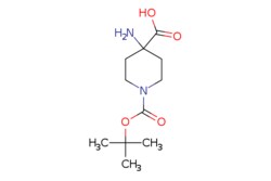 eMolecules​&nbsp;183673-71-4 | 4-Amino-1-Boc-piperidine-4-carboxylic acid | Oakwood Chemicals | MFCD01318728 | 244.291 | C11H20N2O4 | 97.000 | CC(C)(C)OC(=O)N1CCC(N)(CC1)C(O)=O | 1g | 480120627