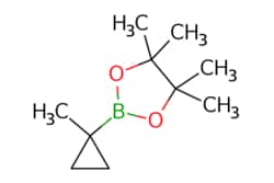 eMolecules​&nbsp;126689-04-1 | 4,4,5,5-Tetramethyl-2-(1-methyl-cyclopropyl)-[1,3,2]dioxaborolane | J & W PharmLab LLC | MFCD23381517 | 182.070 | C10H19BO2 | 96.000 | CC1(CC1)B1OC(C)(C)C(C)(C)O1 | 50mg | 495793839