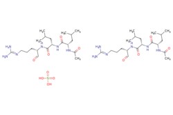 eMolecules​&nbsp;103476-89-7 | Leupeptin Hemisulfate | Target Molecule951.200 | C40H78N12O12S | 0.000 | OS(O)(=O)=O.CC(C)C[C@H](NC(C)=O)C(=O)N[C@@H](CC(C)C)C(=O)N[C@@H](CCCN=C(N)N)C=O.CC(C)C[C@H](NC(C)=O)C(=O)N[C@@H](CC(C)C)C(=O)N[C@@H](CCCN=C(N)N)C=O | 25mg | 448758926