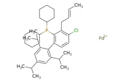 eMolecules​&nbsp;1798782-02-1 | Palladium, [(1,2,3-??)-2-buten-1-yl]chloro[dicyclohexyl[2??,4??,6??-tris(1-methylethyl)[1,1??-biphenyl]-2-yl]phosphine]- | Pharmablock671.680 | C37H54ClPPd[Pd++].C\C=C\Cc1c(Cl)ccc(c1P(C1CCCCC1)C1CCCCC1)-c1c(cc(cc1C(C)C)C(C)C)C(C)C | 250mg | 846294017