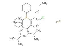 eMolecules​&nbsp;1798782-02-1 | Palladium, [(1,2,3-??)-2-buten-1-yl]chloro[dicyclohexyl[2??,4??,6??-tris(1-methylethyl)[1,1??-biphenyl]-2-yl]phosphine]- | Pharmablock671.680 | C37H54ClPPd[Pd++].C\C=C\Cc1c(Cl)ccc(c1P(C1CCCCC1)C1CCCCC1)-c1c(cc(cc1C(C)C)C(C)C)C(C)C | 500mg | 866714274