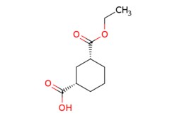 eMolecules​&nbsp;227783-08-6 | (1S,3R)-3-(ETHOXYCARBONYL)CYCLOHEXANECARBOXYLIC ACID | AstaTech | MFCD23701519 | 200.234 | C10H16O4 | 95.000 | CCOC(=O)[C@@H]1CCC[C@@H](C1)C(O)=O | 0.25g | 532624357