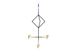eMolecules​&nbsp;119934-12-2 | 3-Iodo-1-(trifluoromethyl)bicyclo[1.1.1]pentane | ChemScene | MFCD30723932 | 262.014 | C6H6F3I | 98.000 | FC(F)(F)C12CC(I)(C1)C2 | 100mg | 415475829