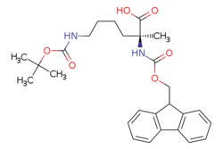 eMolecules​&nbsp;1202003-49-3 | (S)-2-((((9H-fluoren-9-yl)methoxy)carbonyl)amino)-6-((tert-butoxycarbonyl)amino)-2-methylhexanoic acid | Advanced ChemBlocks | MFCD17019258 | 482.577 | C27H34N2O6 | 98.000 | CC(C)(C)OC(=O)NCCCC[C@](C)(NC(=O)OCC1c2ccccc2-c2ccccc12)C(O)=O | 250mg | 648568605