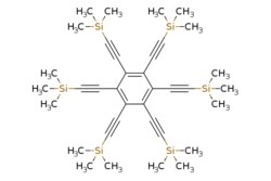 eMolecules​&nbsp;100516-62-9 | 1,2,3,4,5,6-Hexakis((trimethylsilyl)ethynyl)benzene | ChemScene655.338 | C36H54Si6 | 97.000 | C[Si](C)(C)C#Cc1c(C#C[Si](C)(C)C)c(C#C[Si](C)(C)C)c(C#C[Si](C)(C)C)c(C#C[Si](C)(C)C)c1C#C[Si](C)(C)C | 250mg | 582635883