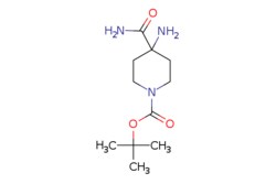 eMolecules​&nbsp;288154-18-7 | tert-butyl 4-amino-4-carbamoylpiperidine-1-carboxylate | Pharmablock | MFCD04114477 | 243.307 | C11H21N3O3 | 97.000 | CC(C)(C)OC(=O)N1CCC(N)(CC1)C(N)=O | 500mg | 551287547
