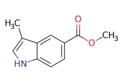 eMolecules​&nbsp;588688-33-9 | Methyl 3-methyl-1H-indole-5-carboxylate | Combi-Blocks | MFCD11975645 | 189.214 | C11H11NO2 | 95.000 | COC(=O)c1ccc2[nH]cc(C)c2c1 | 1g | 267186021