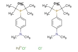 eMolecules​&nbsp;887919-35-9 | Bis(di-tert-butyl(4-dimethylaminophenyl)phosphine)dichloropalladium(II) | Apollo Scientific | MFCD09265123 | 708.080 | C32H56Cl2N2P2Pd | 97.000 | [Cl-].[Cl-].[Pd++].CN(C)c1ccc(cc1)P(C(C)(C)C)C(C)(C)C.CN(C)c1ccc(cc1)P(C(C)(C)C)C(C)(C)C | 5g | 562460290